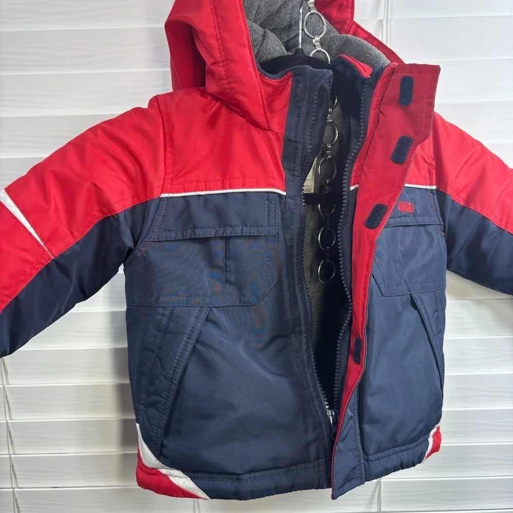 OshKosh Bgosh Coat 24 Months Hooded Zip Closure Pockets Adjustable Cuffs Outdoor